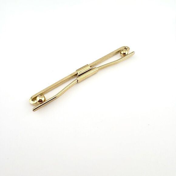 Vintage Pierre Cardin Gold-Tone Tie Clip in Original Velvet Case EUC - Picture 7 of 7